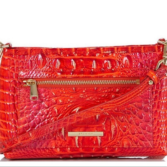 Brahmin Vida Flame Melbourne Collection Crossbody Bag FIRM PRICE - Picture 4 of 9
